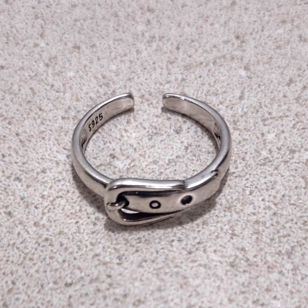 925 Silver Ring Witch leprechaun Buckle Halloween St. Patrick's Valentines Gift